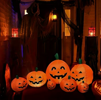 7.5 FT Inflatable Pumpkin Halloween Decor Outdoor With LED Light