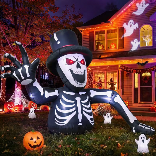 10FT Giant Halloween Inflatable Skeleton