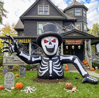 10FT Giant Halloween Inflatable Skeleton