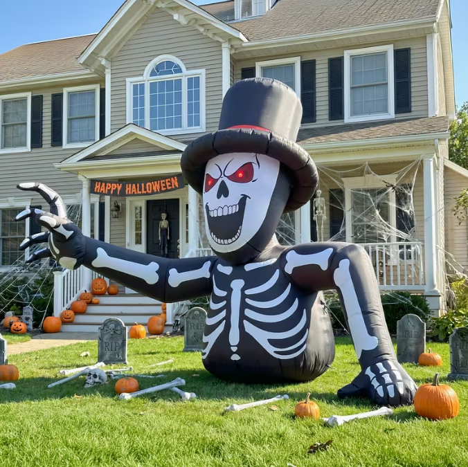 10FT Giant Halloween Inflatable Skeleton