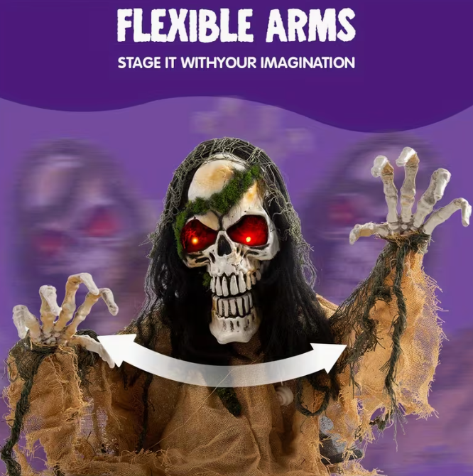 Halloween Decoration Outdoor Animated Zombie Groundbreaker