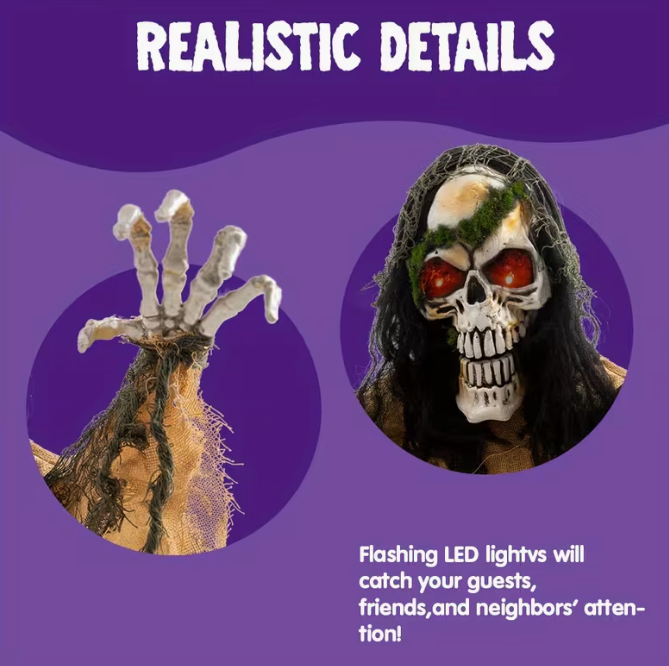 Halloween Decoration Outdoor Animated Zombie Groundbreaker