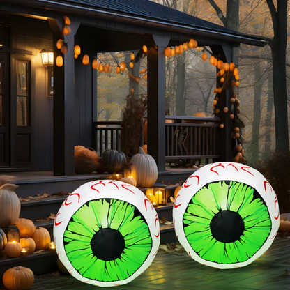 2 Packs Halloween Inflatables Large Set of Eyes Decoration Blow Ups