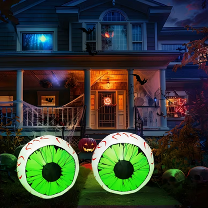 2 Packs Halloween Inflatables Large Set of Eyes Decoration Blow Ups