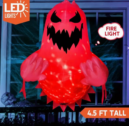 4.5 FT Tall Halloween Inflatable Ghost Outdoor Decoration