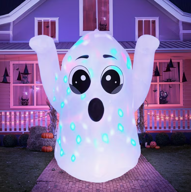 5 FT Tall Halloween Inflatable Friendly Ghost Outdoor Decoration
