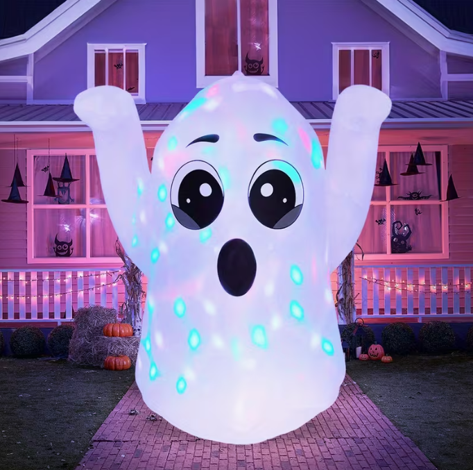 5 FT Tall Halloween Inflatable Friendly Ghost Outdoor Decoration