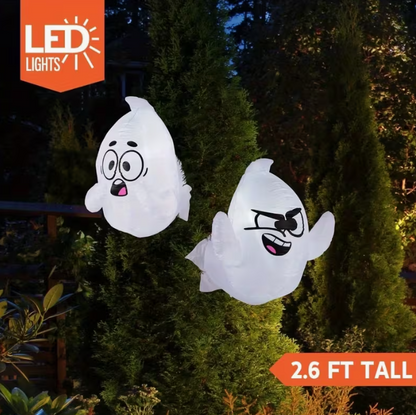 2 Pack for Halloween Inflatable Window Ghost