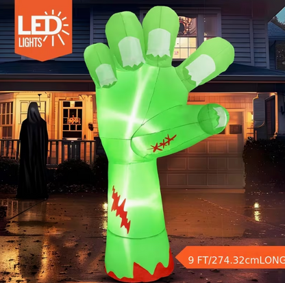 9ft Long Giant Halloween Inflatables Zombie Arm Outdoor Decoration