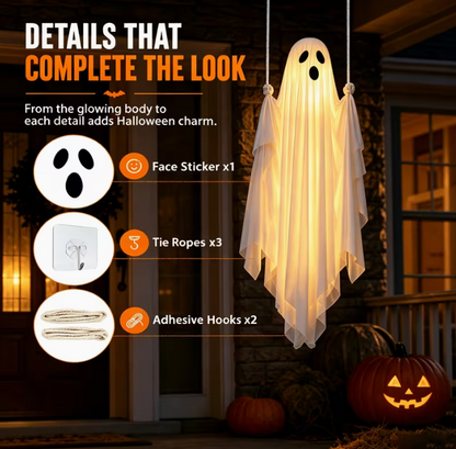 4.5-foot Oversized Hanging Ghost Halloween Decoration