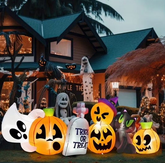 8ft Long Halloween Inflatables Outdoor Decoration