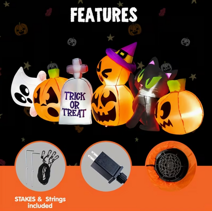 8ft Long Halloween Inflatables Outdoor Decoration