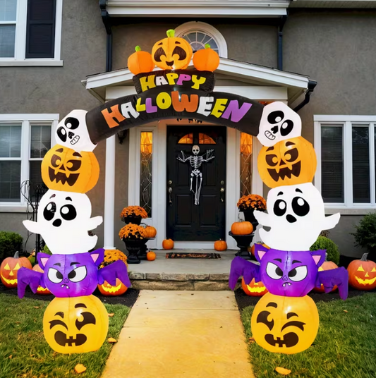 Halloween Inflatables Pumpkin Archway Outdoor Decoration