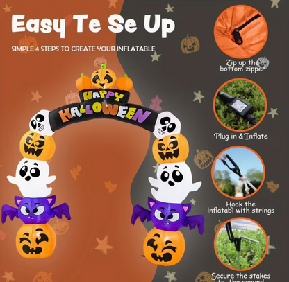 Halloween Inflatables Pumpkin Archway Outdoor Decoration