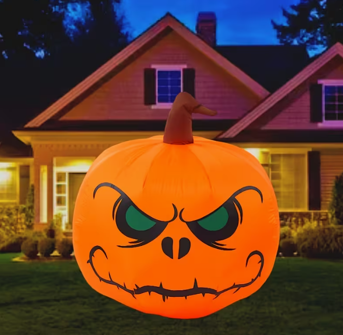 4ft Halloween Inflatable Pumpkin with LED Lights
