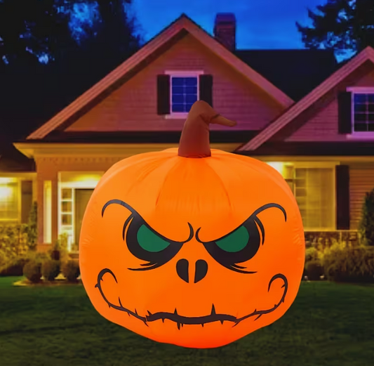 4ft Halloween Inflatable Pumpkin with LED Lights