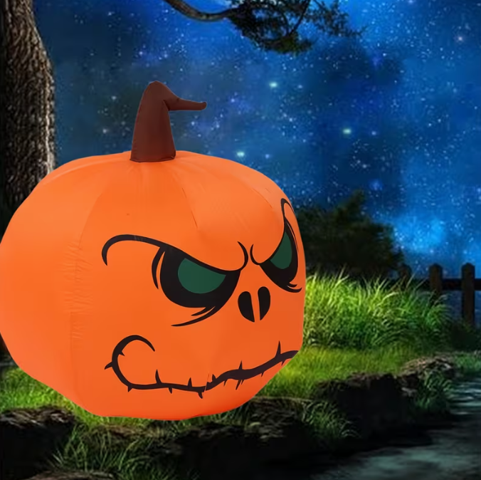 4ft Halloween Inflatable Pumpkin with LED Lights