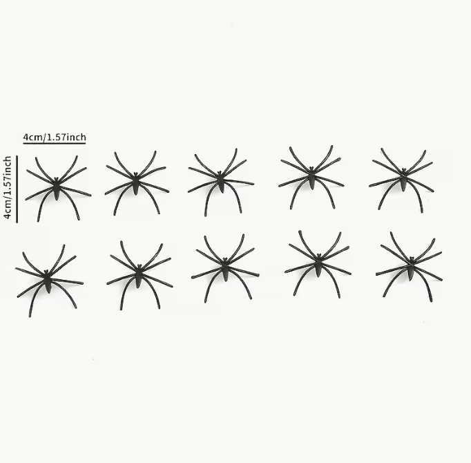 200 Sq Ft Halloween Stretch Cobweb Decor with 10 Fake Spiders