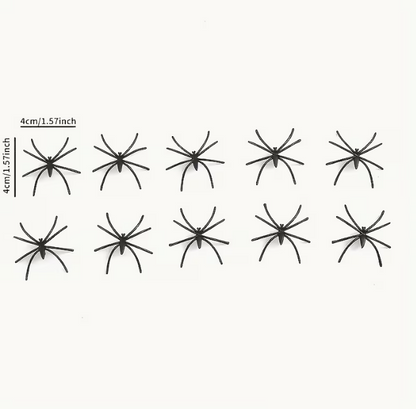 200 Sq Ft Halloween Stretch Cobweb Decor with 10 Fake Spiders