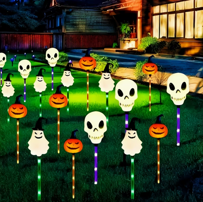 Solar-Powered 6pcs Halloween Pumpkin Garden Lights