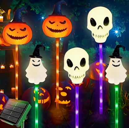 Solar-Powered 6pcs Halloween Pumpkin Garden Lights