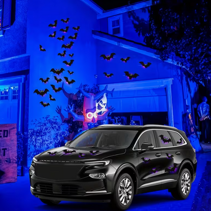 24 Packs Halloween Bats Decorations Wall Stickers
