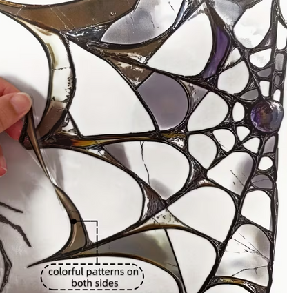 Halloween Spider Web Static Glass Sticker