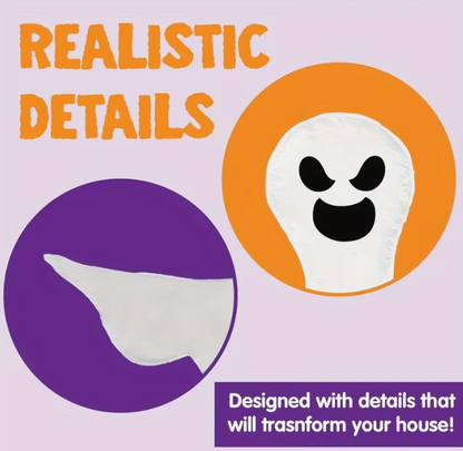 Ghost With Bendable Garland Wrap Decoration