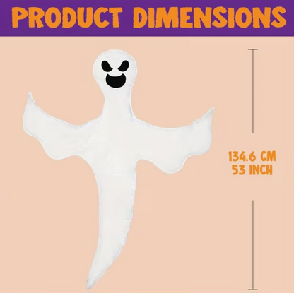 Ghost With Bendable Garland Wrap Decoration