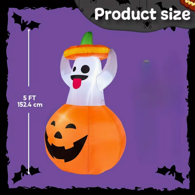 5ft Halloween Inflatable Ghost Outdoor Decoration